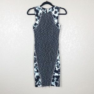 Rachel Rachel Roy mixed media fitted dress